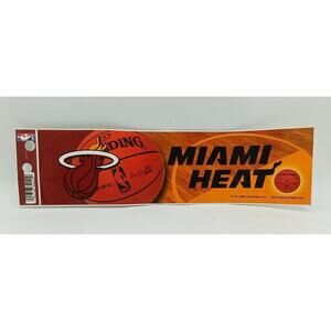 Vintage Miami Heat Peel & Stick Sticker Size 10.5" x 3"